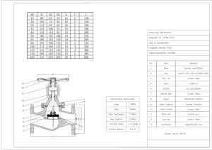 Catalog van cầu gang mặt bích PN16