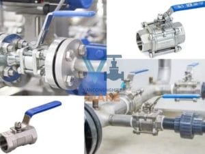 Ứng dụng của van bi 3 thân inox 304