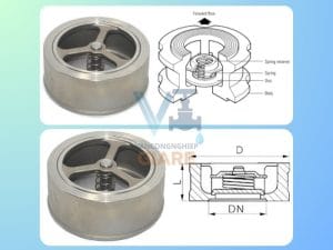 Cấu tạo van 1 chiều đĩa inox 304