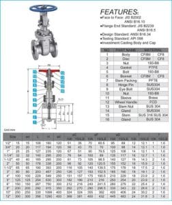 Catalog van cổng inox 304 JIS10K