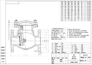 catalog van 1 chiều mặt bích PN16