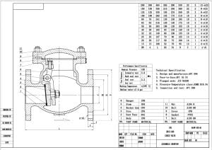 Catalog van một chiều lá lật JIS10K