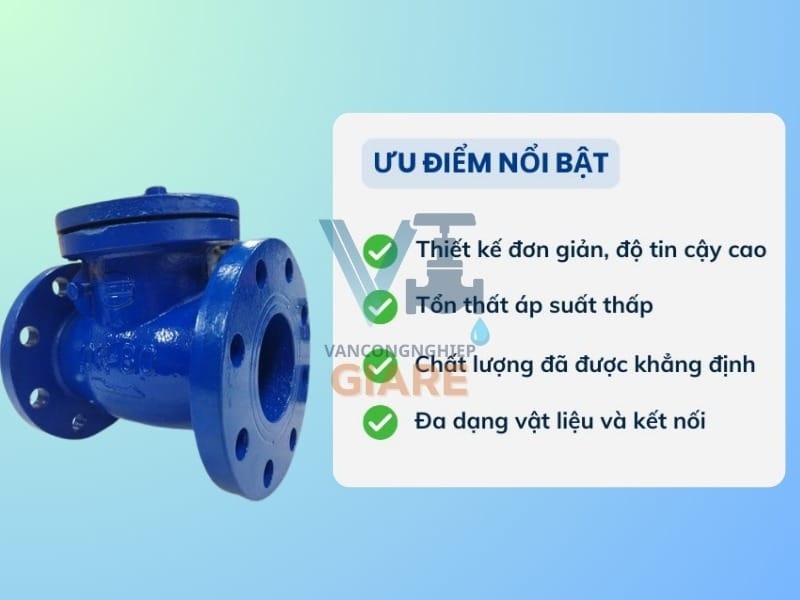 Ưu điểm van 1 chiều