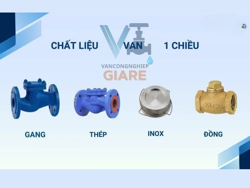 Cách lựa chọn van 1 chiều chi tiết