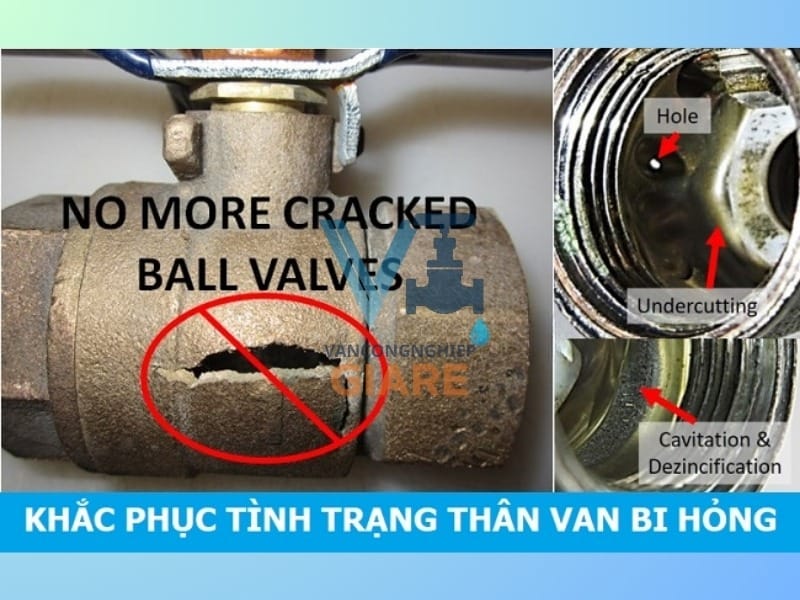 Van bi bị ăn mòn/rỗ bề mặt (pitting)