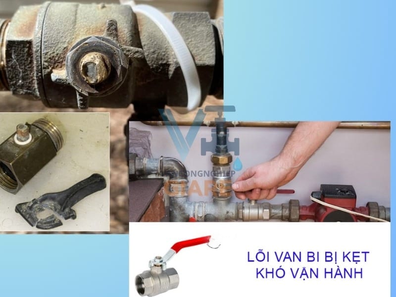 Van bi bị kẹt, xoay nặng