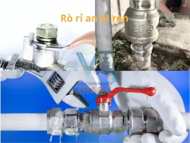 rò rỉ van bi ren