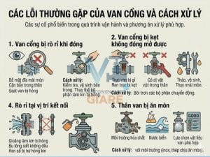 các lỗi thường gặp van cổng