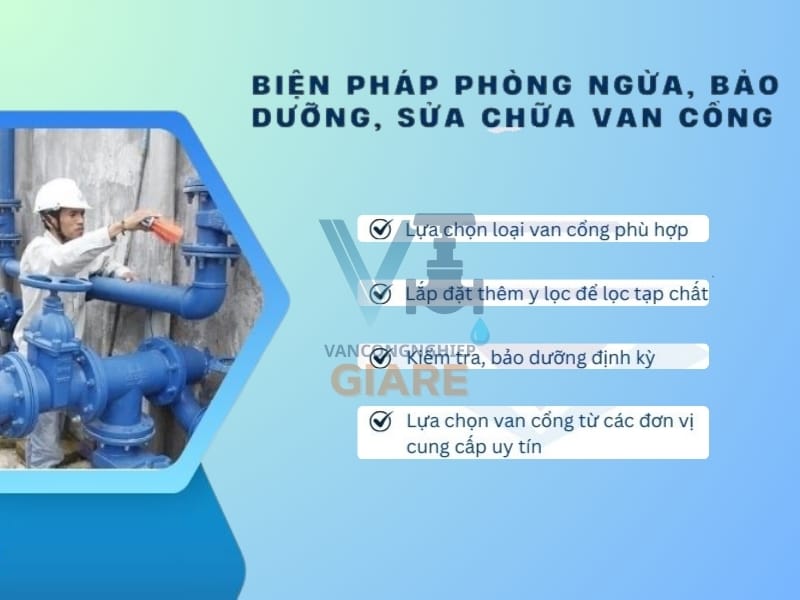 Các lỗi thường gặp van cổng