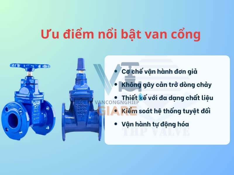 Ưu điểm nổi bật của van cổng