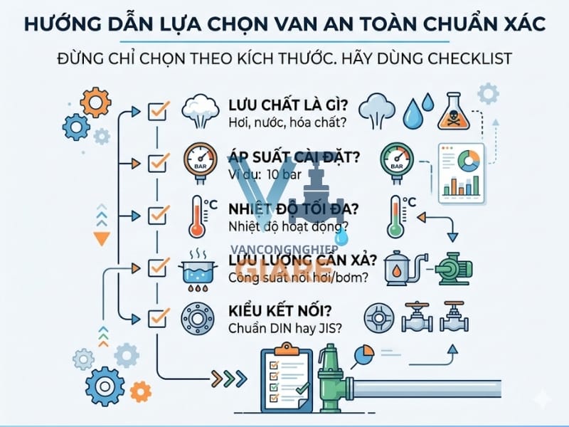 Hướng dẫn lựa chọn van an toàn