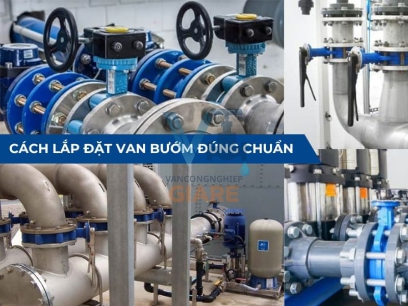 Lưu ý khi lắp đặt van bướm