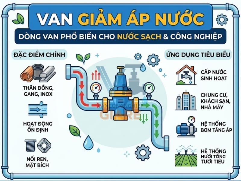 Van giảm áp nước