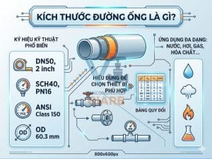 cách đọc kích thước đường ống