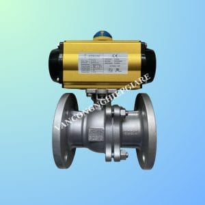 Van Bi Mặt Bích Điều Khiển Khí Nén