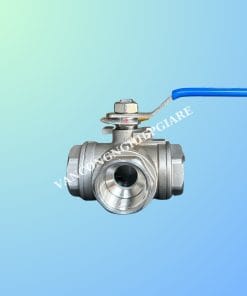 Van bi 3 ngả ren inox tay gạt
